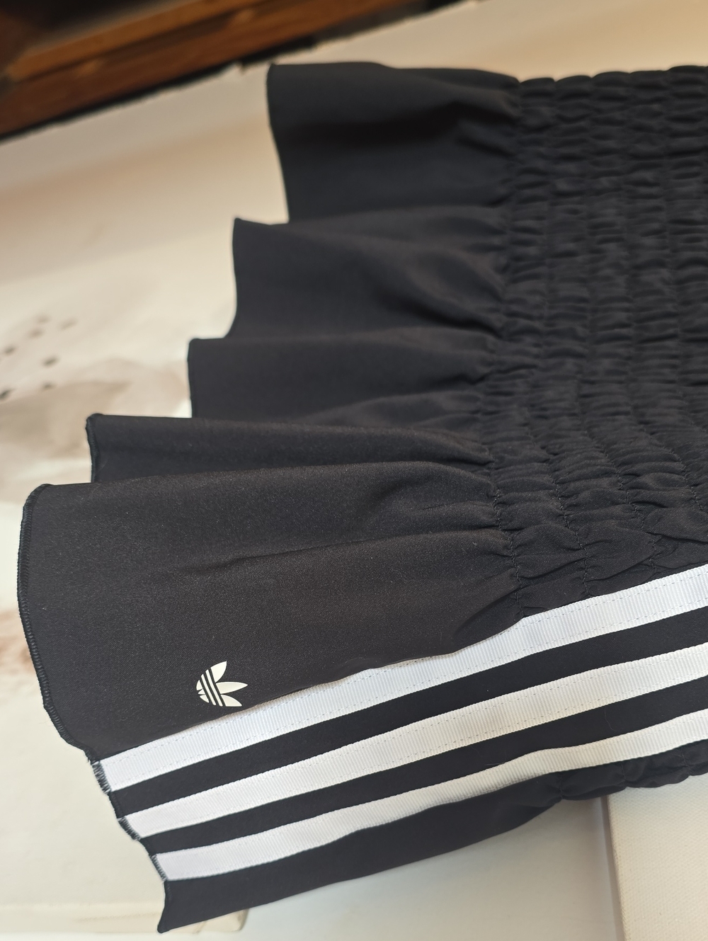 🔥Adidas Ruched Stretchy Ruffle Skirt- S - Picture 4 of 10